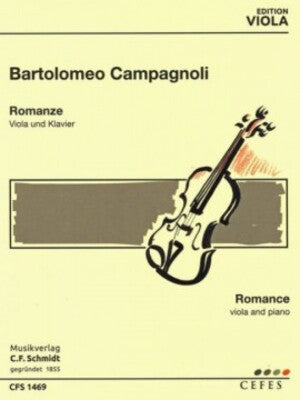 CAMPAGNOLI - ROMANCE FOR VIOLA/PIANO