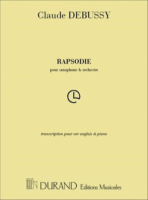 DEBUSSY - RHAPSODIE FOR COR ANGLAIS/PIANO