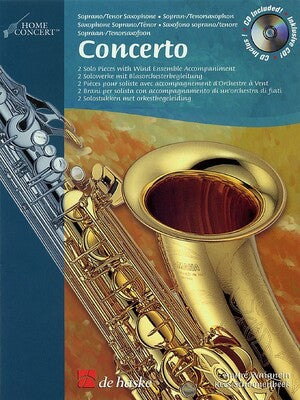 CONCERTO HOME CONCERT TENOR SAX BK/CD