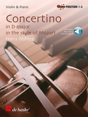 CONCERTINO IN D MAJOR IN THE STYLE OF MOZART VIOLIN BK/OLA