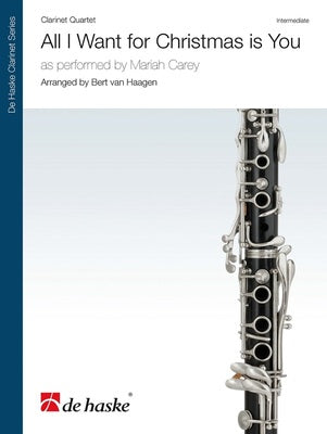 ALL I WANT FOR CHRISTMAS IS YOU CLARINET QUARTET SC/PTS