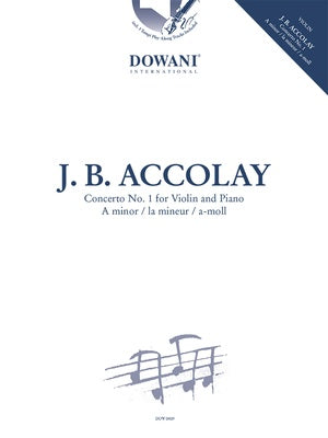 ACCOLAY - CONCERTO NO 1 A MINOR FOR VIOLIN/PIANO BK/OLA