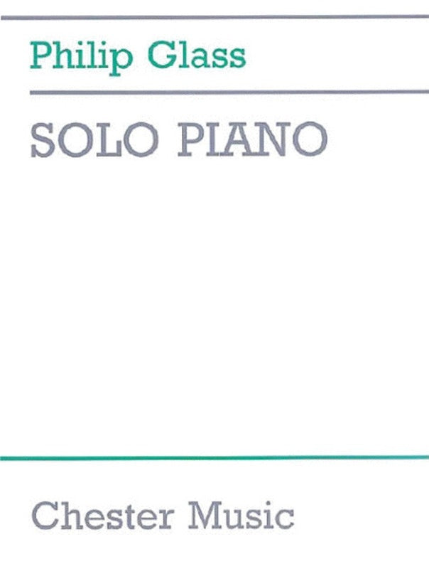 PHILIP GLASS - SOLO PIANO