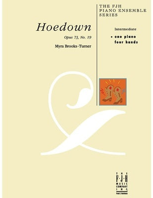 BROOKS-TURNER - HOEDOWN OP 73 NO 19 INTERMEDIATE PIANO DUET