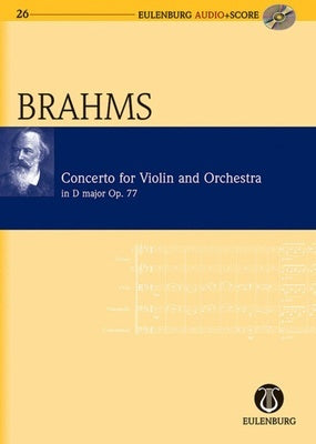 BRAHMS - VIOLIN CONCERTO D OP 77 STUDY SCORE BK/CD