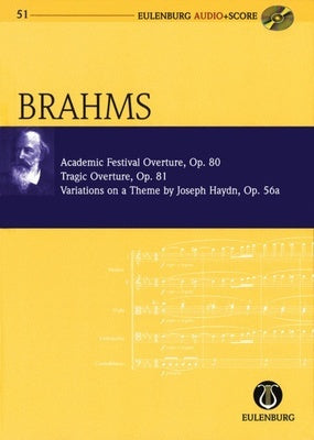 ACADEMIC FESTIVAL/TRAGIC/VARIATIONS STUDY SCORE BK/CD