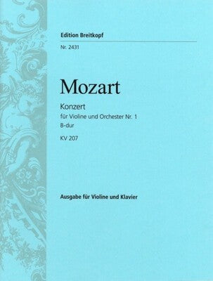 CONCERTO NO 1 B FLAT K 207 VLN/PNO
