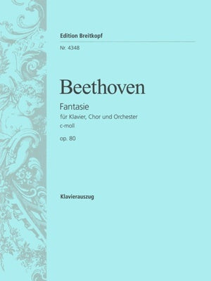 CHORAL FANTASY OP 80 VOCAL SCORE GER/FR