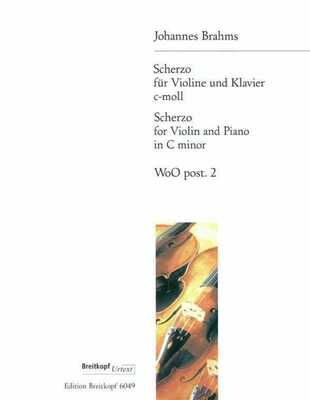 BRAHMS - SONATENSATZ SCHERZO C MIN OP POST VIOLIN/PIANO