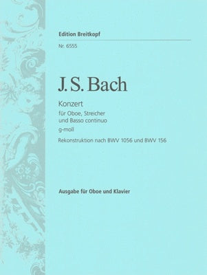 CONCERTO BWV 1056 BWV 156 G MIN OB PNO
