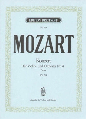 CONCERTO NO 4 D K 218 ED OISTRACH VLN/PNO