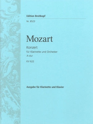 CONCERTO K 622 A CLA IN A PNO