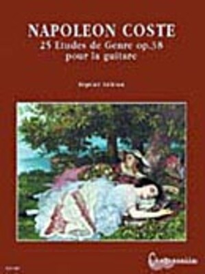COSTE - 25 ETUDES DE GENRE OP 38 FOR GUITAR