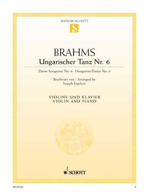 BRAHMS - HUNGARIAN DANCE NO 6 B FLAT MAJOR FOR VIOLIN/PIANO