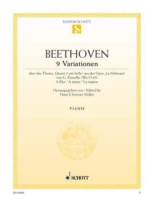 BEETHOVEN - 9 VARIATIONS ON THEME OF PAISIELLO PIANO