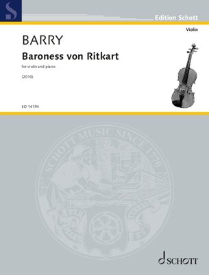 BARRY - BARONESS VON RITKART FOR VIOLIN/PIANO