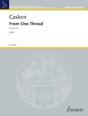 CASKEN - FROM ONE THREAD FOR SOLO VIOLA