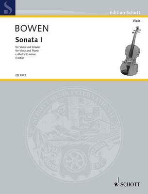 BOWEN - SONATA NO 1 C MINOR VIOLA/PIANO