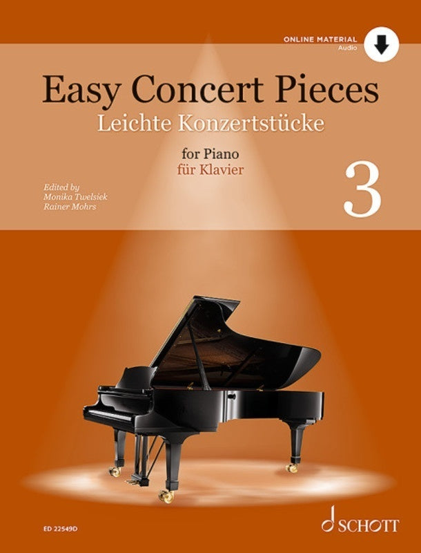 EASY CONCERT PIECES FOR PIANO VOL 3 BK/OLA