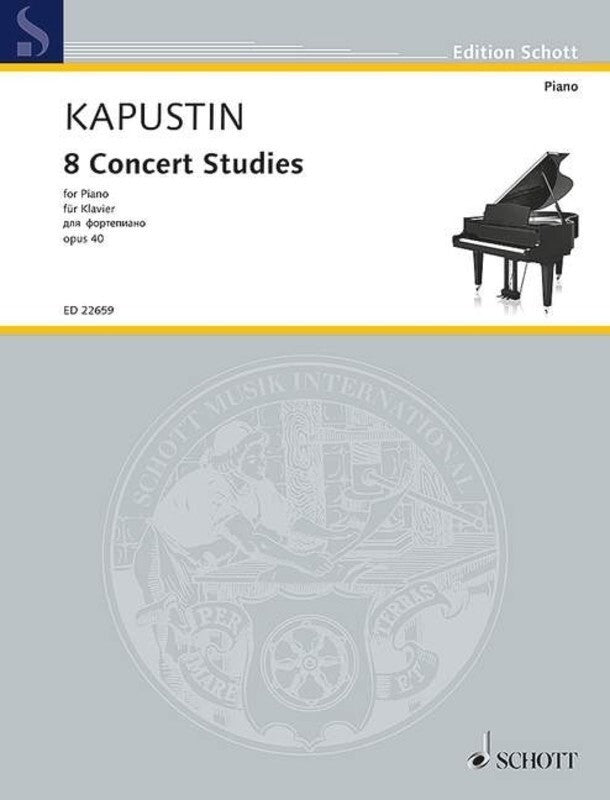 KAPUSTIN - 8 CONCERT STUDIES OP 40 PIANO
