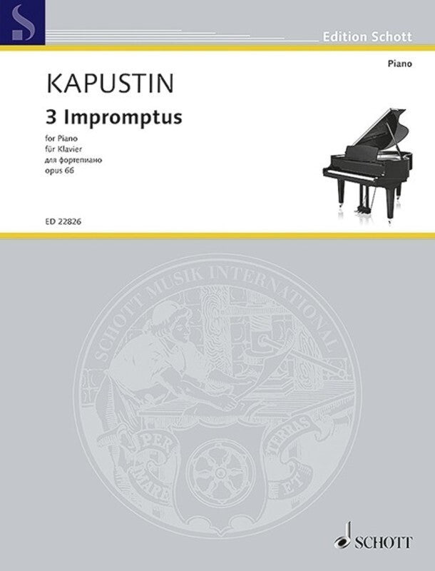 KAPUSTIN - 3 IMPROMPTUS OP 66 PIANO