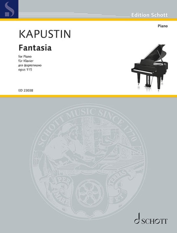 KAPUSTIN - FANTASIA OP 115 FOR PIANO