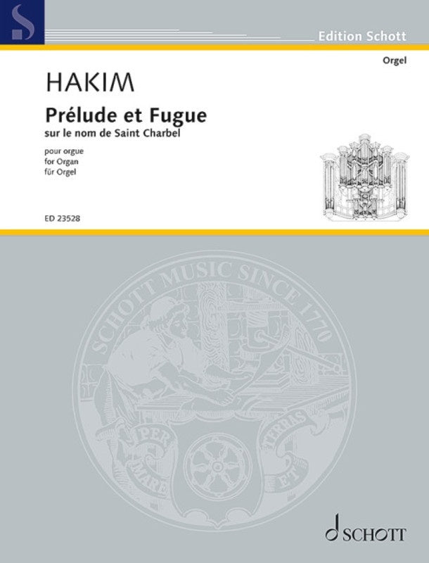 HAKIM - PRELUDE ET FUGUE FOR ORGAN