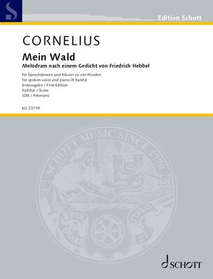 CORNELIUS - MEIN WALD FOR SPOKEN VOICE/PIANO DUET