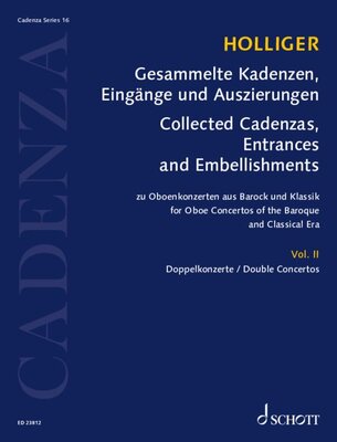 COLLECTED CADENZAS EMBELLISHMENTS ARRANGEMENTS VOL 2 OBOE