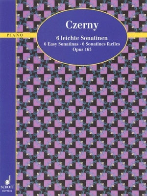 CZERNY - 6 EASY SONATINAS EASY OP 163