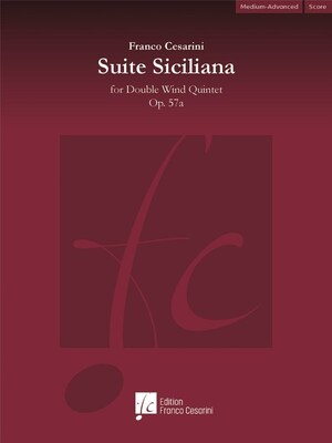 CESARINI - SUITE SICILIANA OP 57A DOUBLE WIND QUINTET SC/PTS