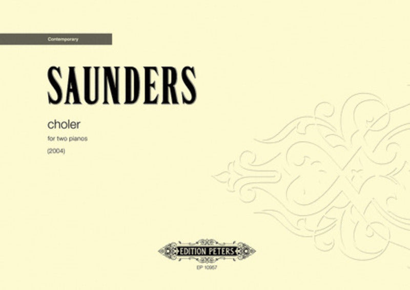 SAUNDRES - CHOLER FOR 2 PIANO