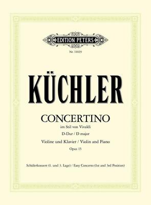 CONCERTINO OP 15 D VLN PNO