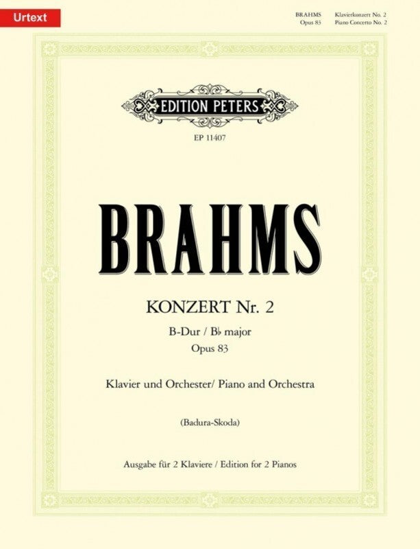 BRAHMS - PIANO CONCERTO NO 2 B FLAT OP 83 2P4H