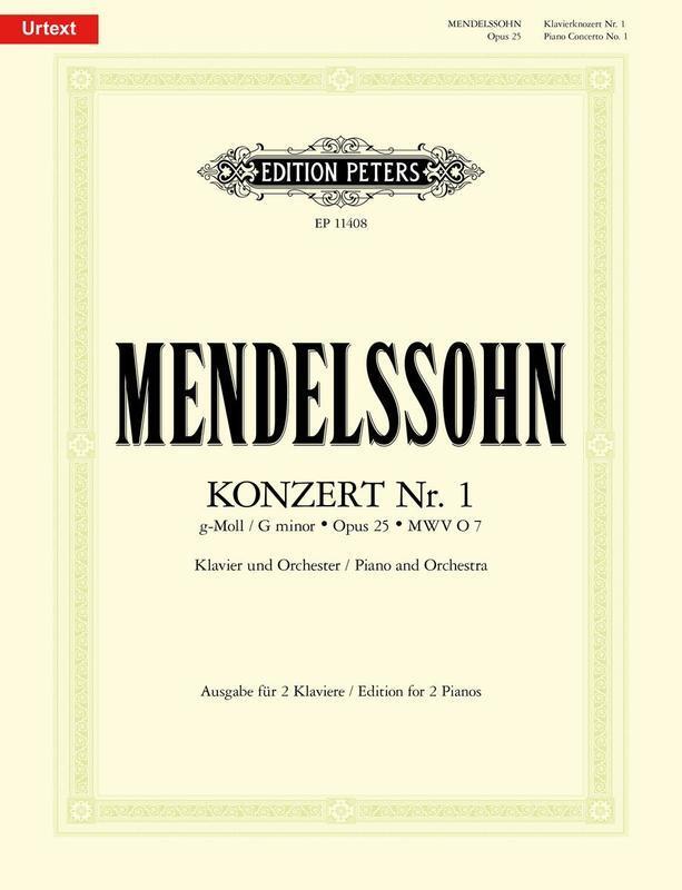 MENDELSSOHN - CONCERTO NO 1 G MINOR OP 25 2P4H