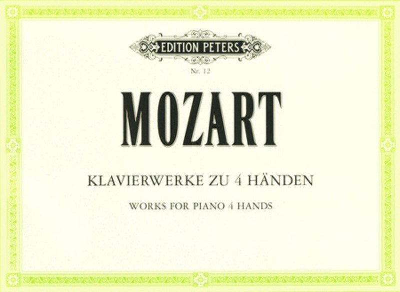 MOZART - ORIGINAL COMPOSITIONS FOR PIANO DUET