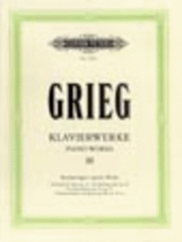 GRIEG - PIANO WORKS VOL 3 MISCELLANEOUS WORKS