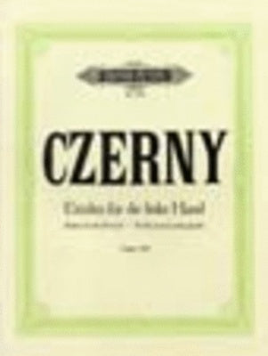 CZERNY - 24 STUDIES FOR THE LEFT HAND OP 718