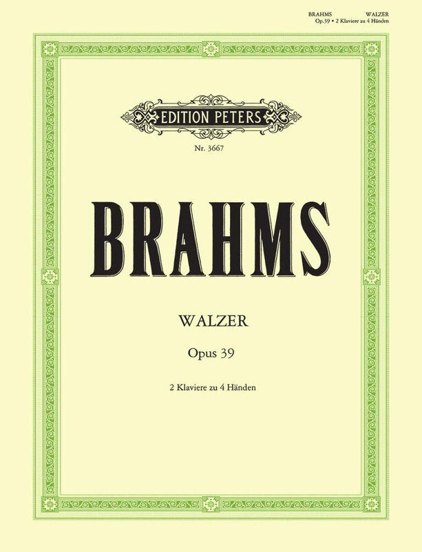 BRAHMS - 5 WALTZES FROM OP 39 FOR 2 PIANOS 4 HANDS