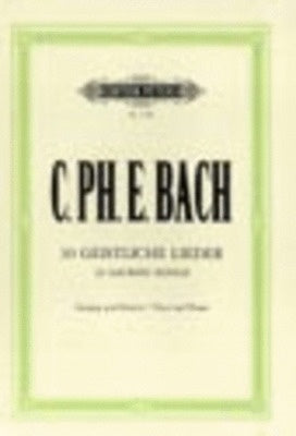 C.P.E. BACH - 30 SACRED SONGS VOICE/PIANO
