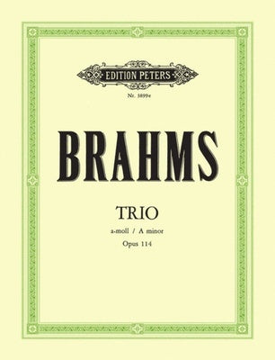 BRAHMS - TRIO A MIN OP 114 CLARINET/CELLO/PIANO