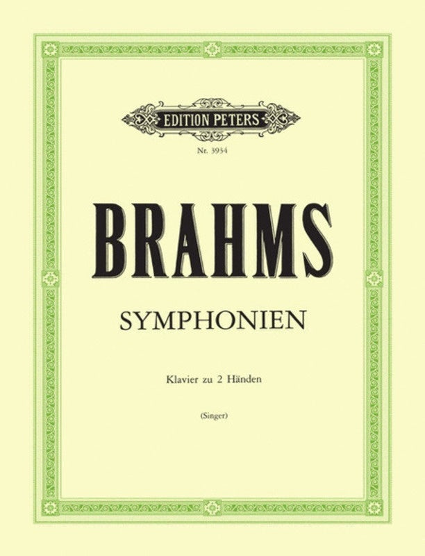 BRAHMS - SYMPHONIES NOS 1-4 FOR PIANO