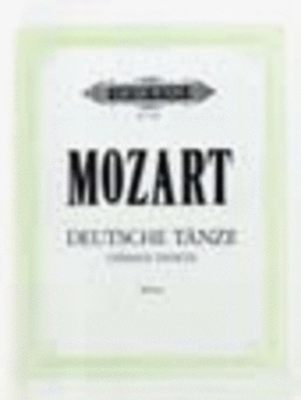 MOZART - GERMAN DANCES K600 K602 K605 FOR PIANO