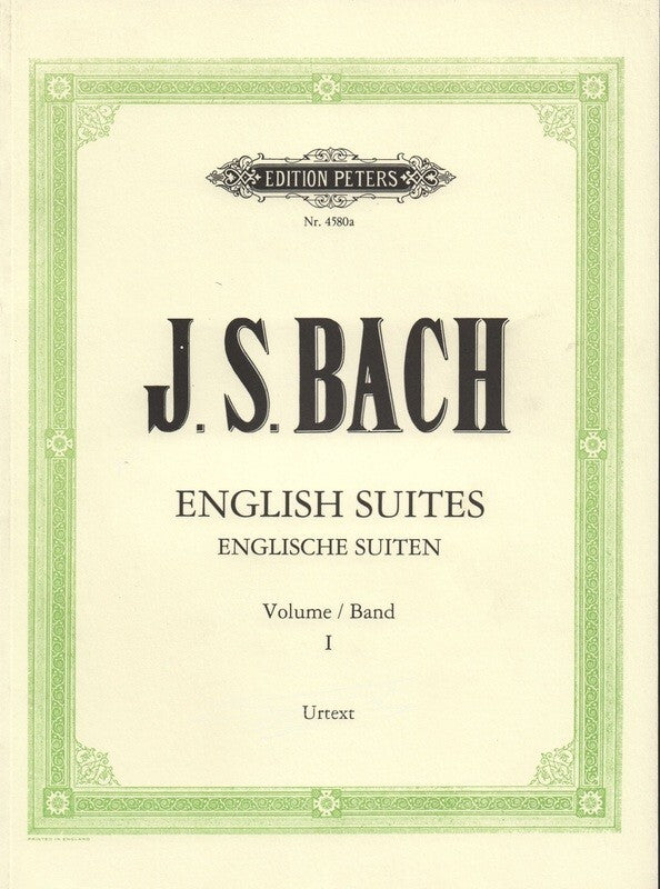 ENGLISH SUITES BK 1 BWV 806 - 808 URTEXT
