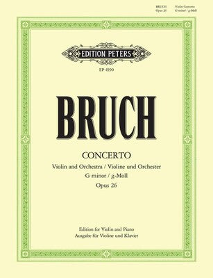 BRUCH - CONCERTO NO 1 G MINOR OP 26 VIOLIN/PIANO