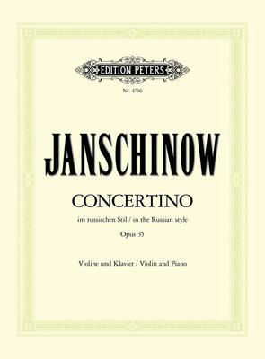 CONCERTINO IN RUSSIAN STYLE OP 35 VLN/PNO