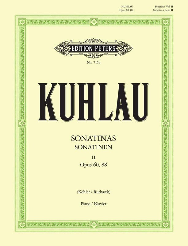 KUHLAU - SONATINAS VOL 2 OP 60 88