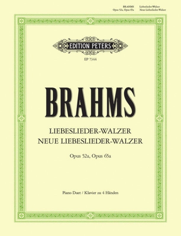 LIEBESLIEDER WALTZES OP 52A NEUE OP 65A PD