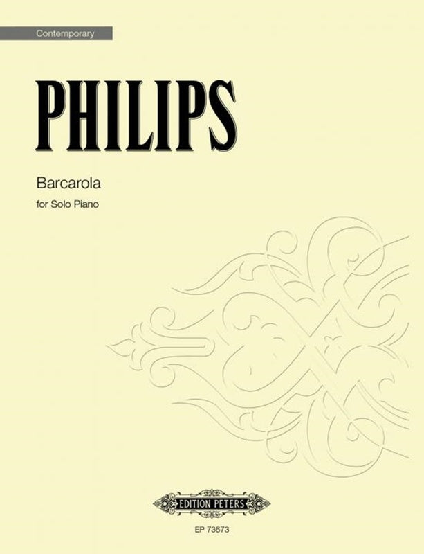 PHILIPS - BARCAROLA FOR SOLO PIANO (POD)