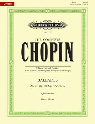 CHOPIN - BALLADES NEW CRITICAL EDITION